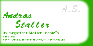 andras staller business card